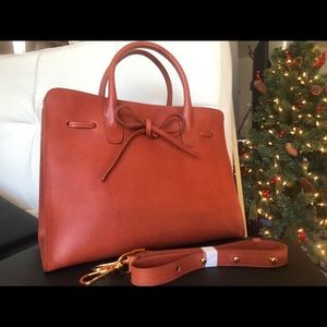 MANSUR GAVRIEL Large Sun Bag In Brandy/Avion